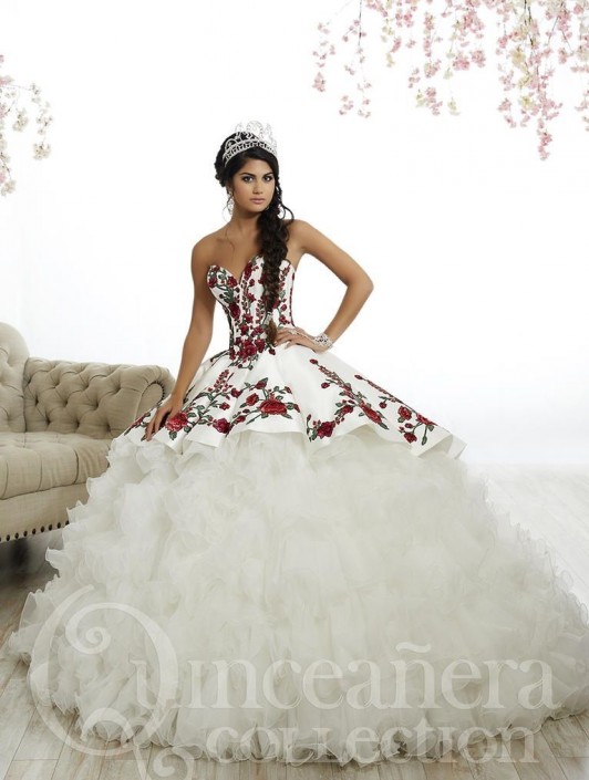 rose quinceanera dresses