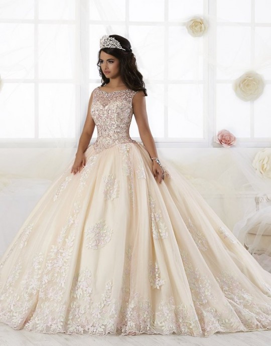lace quince dresses