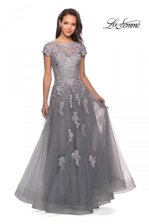 La Femme 26907 Beautiful Tulle MOB Dress