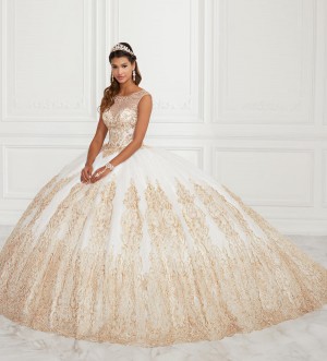 House of Wu 26941 Metallic Lace Quinceanera Dress