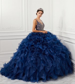 House of Wu 26946 Ruffle Organza Quince Dress