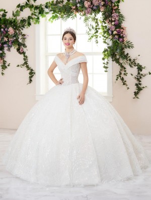 House of Wu 26957 Glitter Tulle Princess Ballgown