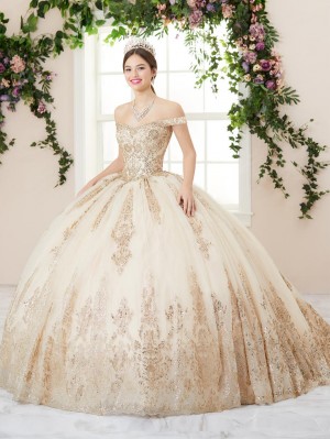 House of Wu 26960 Glitter Sequin Quinceanera Dress