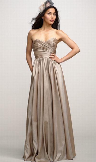 taffeta bridesmaid dresses