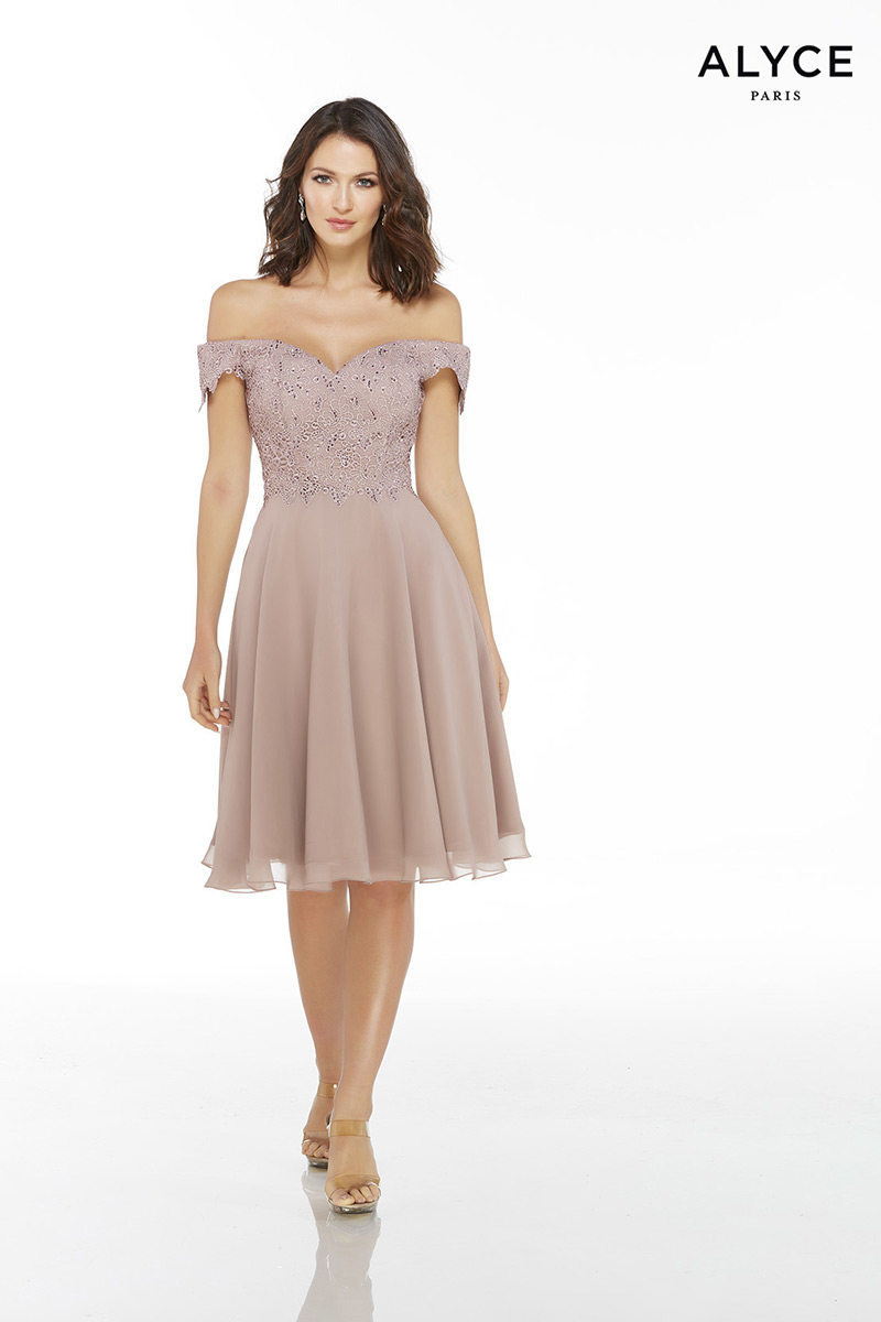 Off the shoulder guest wedding dress Clearance