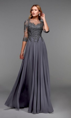 Alyce Paris 27474 Illusion Lace Mothers Gown