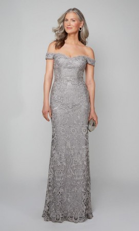 Alyce 27553 Off Shoulder Lace MOB Gown