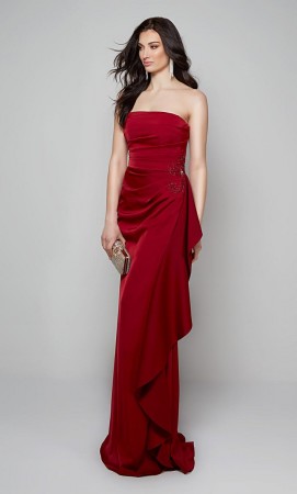 Alyce 27569 Side Ruffle Gown