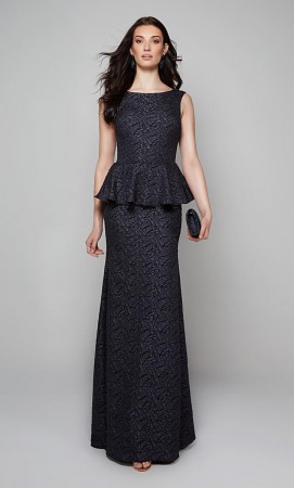 Alyce 27579 Mother of Bride Gown with Peplum