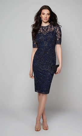 Alyce 27583 Beaded Tulle Cocktail Dress