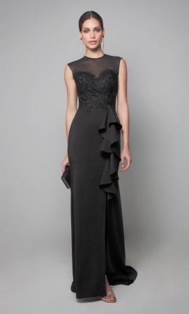Alyce 27631 Mother of Bride Gown with Ruffle
