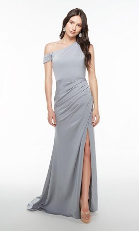 Alyce 27634 Ruched Asymmetric Gown