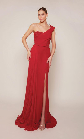 Alyce Paris 27650 One Shoulder Mother of Bride Dress