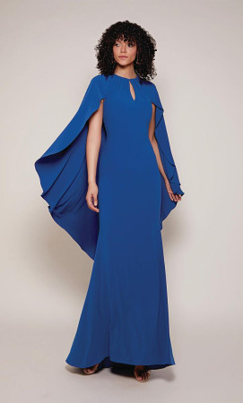 Alyce Paris 27683 Flowing Cape Sleeve Evening Gown