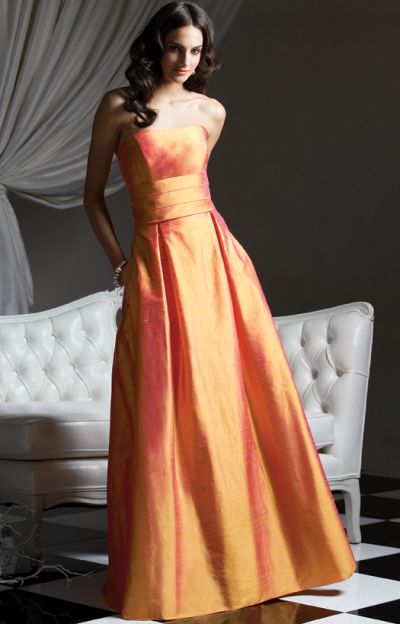 Tea Length Silk Shantung Dessy Bridesmaid Dress 2769 French Novelty Tea Length Silk Shantung Dessy Bridesmaid Dress 2769