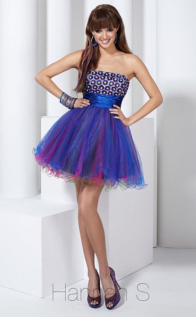 Hannah S Short Tulle Homecoming Dress 27721 French Novelty Hannah S Short Tulle Homecoming Dress 27721