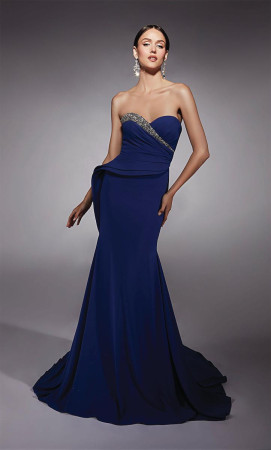 Alyce Paris 27739 Fit and Flare Strapless Gown
