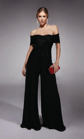 Alyce Paris 27768 Off Shoulder Evening Jumpsuit