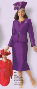 Lily and Taylor 2821 Three Piece Womens Church Suit