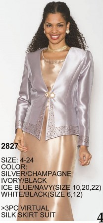 Lily and Taylor 2827 Womens 3pc Church Suit