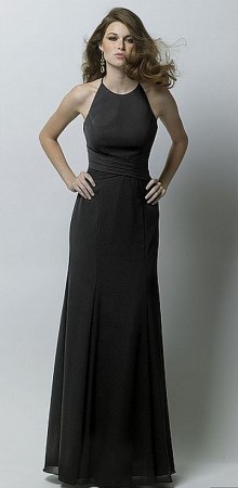 Wtoo Jewel Neck Crinkle Chiffon Bridesmaid Dress 283