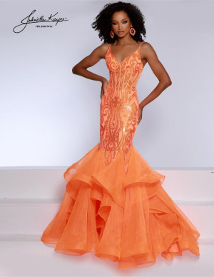Johnathan Kayne 2835 Dramatic Ruffled Mermaid Gown