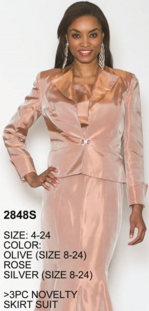 Lily and Taylor 2848 Womens Novelty Church Suit