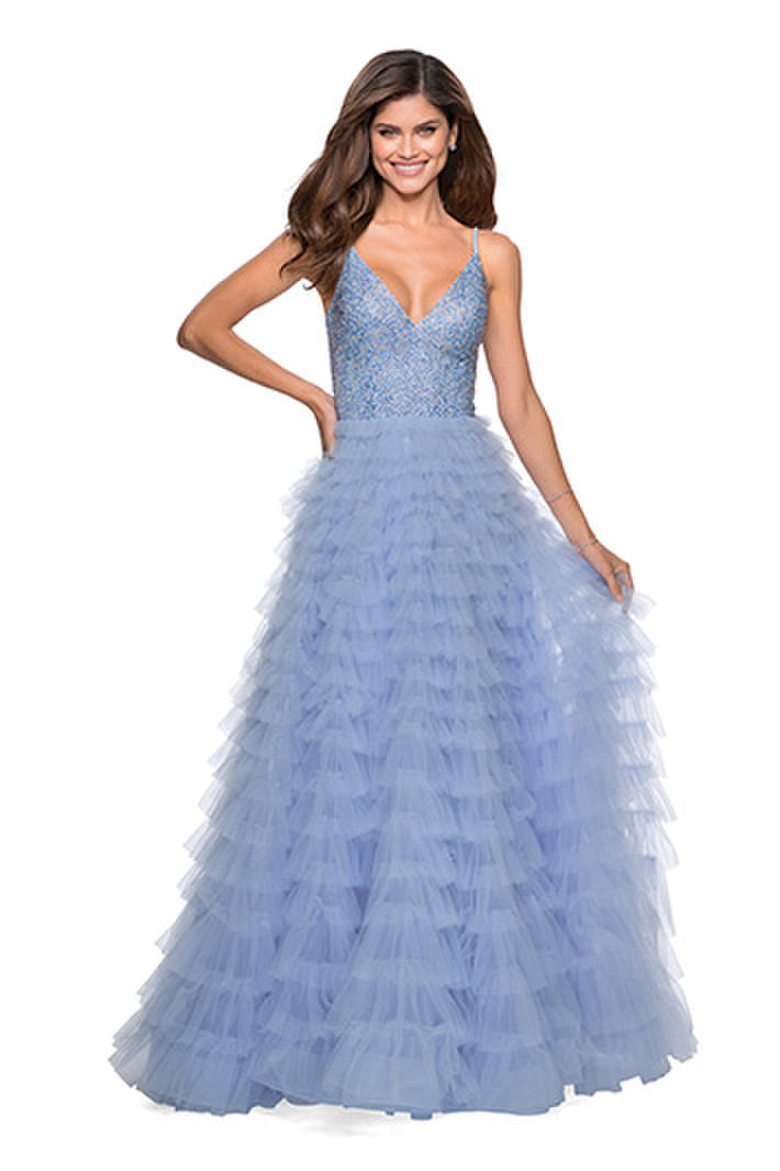 La Femme 28788 Layered Ruffle Prom Dress