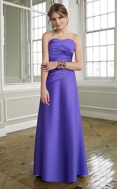 mori lee strapless bridesmaid dress