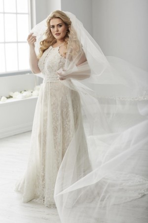 Christina Wu Love 29314 Modern Plus Size Wedding Gown