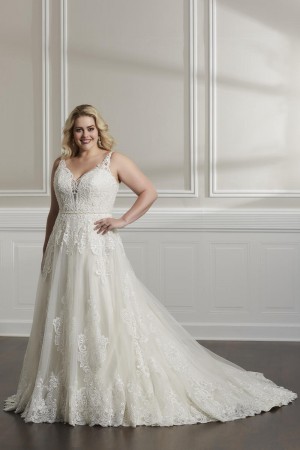Christina Wu Love 29320 Plus Size Lace Wedding Gown