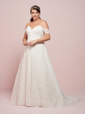 Christina Wu Love 29355 Sequin Lace Plus Size Wedding Gown
