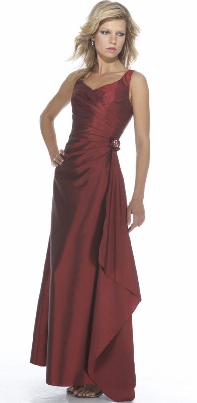 Alexia Designs Sleeveless Iridecent Taffeta Long Bridesmaid Dress 2936 ...