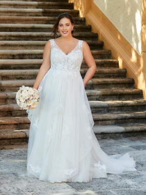 Christina Wu Love 29383 Whimsical Plus Size Wedding Gown