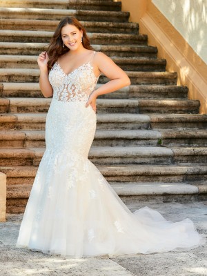Christina Wu Love 29389 Delicate Plus Size Wedding Gown