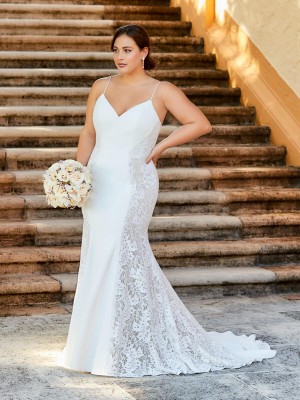 Christina Wu Love 29392 Slim Plus Size Wedding Gown
