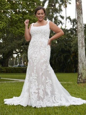 Christina Wu Love 29406 Lavish Lace Plus Size Bridal Gown