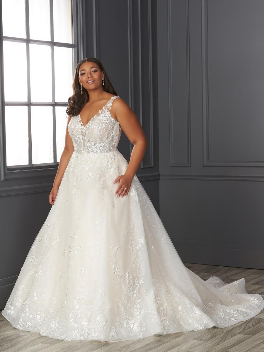 Christina Wu Love 29413 Shimmer Plus Size Wedding Gown