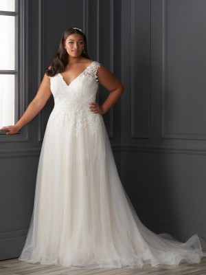 Christina Wu Love 29418 Delicate Plus Size Wedding Gown