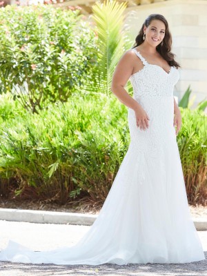 Christina Wu Love 29435 Slim Plus Size Wedding Gown