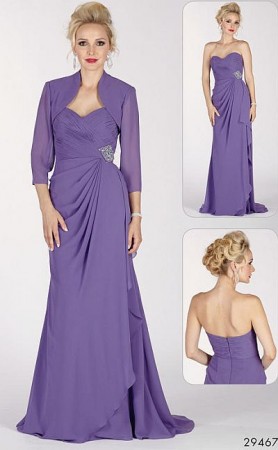Alyce Paris JDL Crepe Chiffon Evening Dress with Bolero 29467