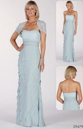 Alyce Paris Jean De Lys Fitted Ruffle Evening Dress 29479