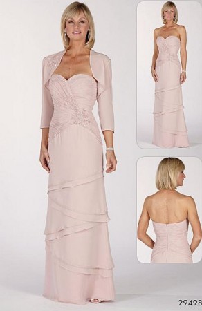 Alyce Paris Jean De Lys Romantic Evening Dress with Jacket 29498