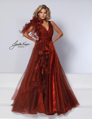 Johnathan Kayne 3014 Iridescent Organza Prom Dress