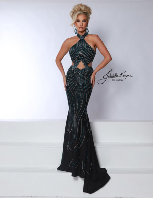 Johnathan Kayne 3026 Dazzling Cut Out Prom Dress