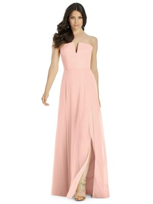 Size 8 Toasted Sugar Dessy 3041 Lux Chiffon Bridesmaid Dress