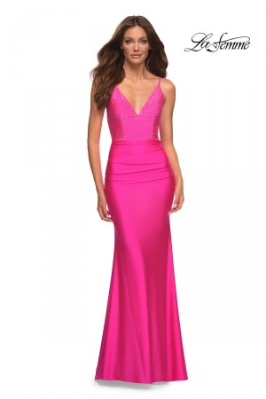 La Femme 30601 Stunning Beaded Prom Dress