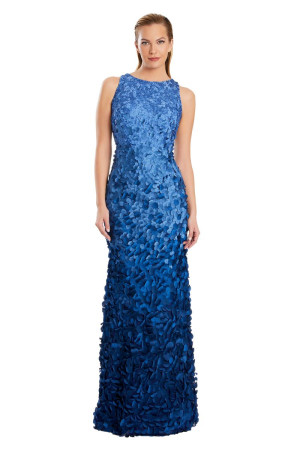 Alexander by Daymor 3062 Ombre 3D Petal MOB Dress