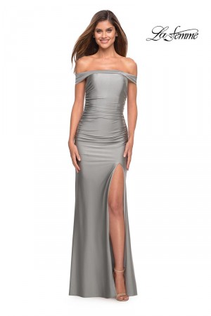La Femme 30634 Beautiful Strappy Back Prom Dress