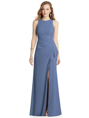 Dessy Collection 3081 Side Ruffle Bridesmaid Gown
